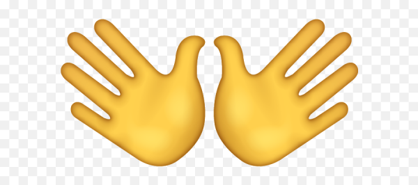 Смайлик руки с Соединенными пальцами