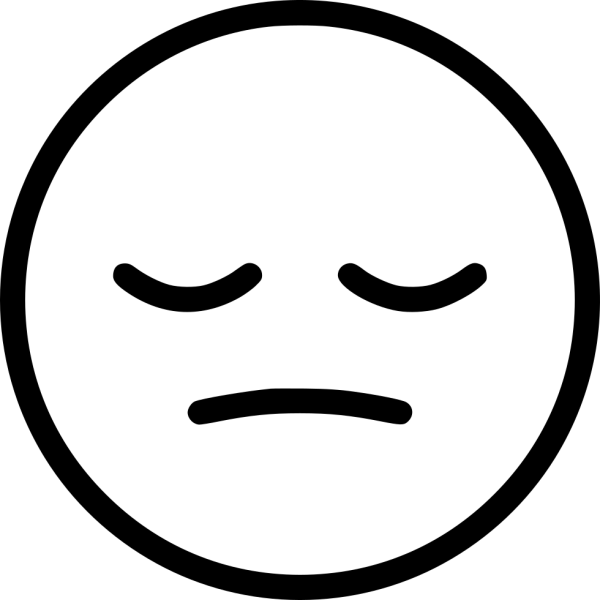 Грустный смайлик