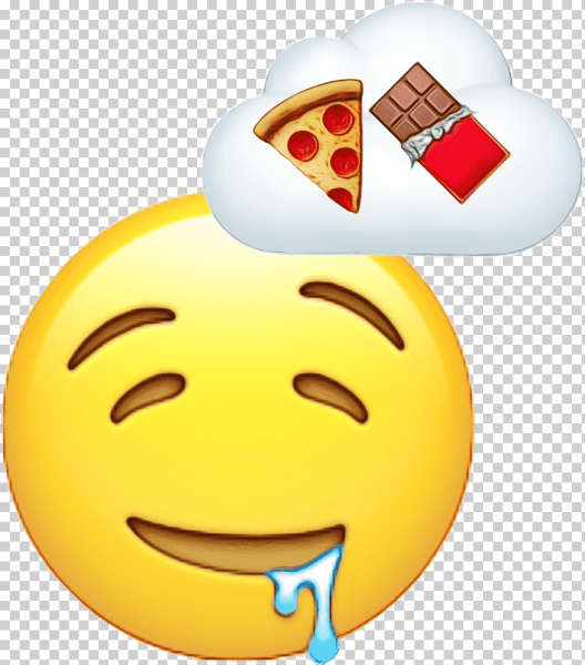 Смайлик обедает