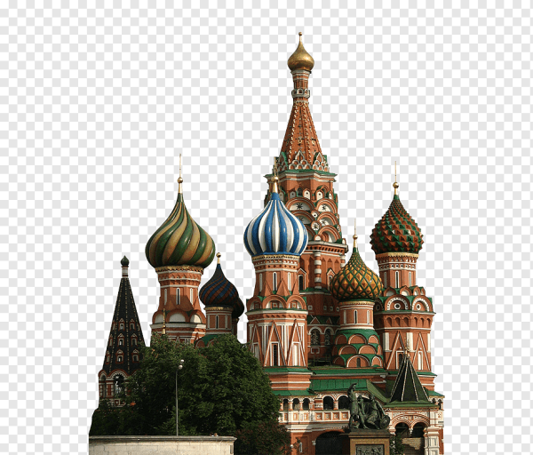 Храм Василия Блаженного на фоне Кремля