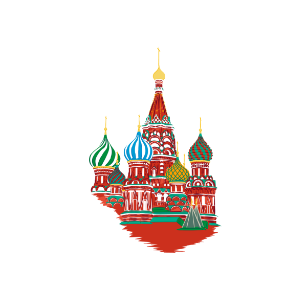 Храм Василия Блаженного силуэт