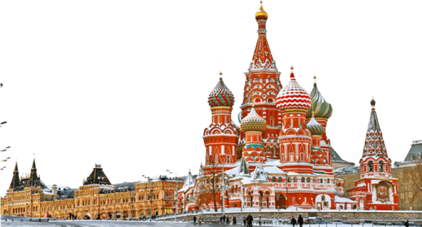 Собор Василия Блаженного в Москве без фона