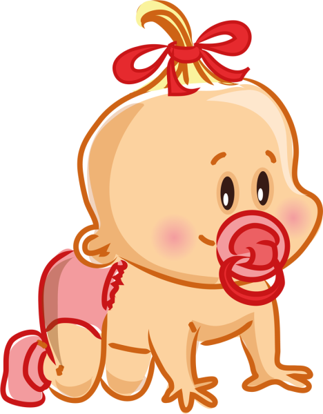 Стикер малышка