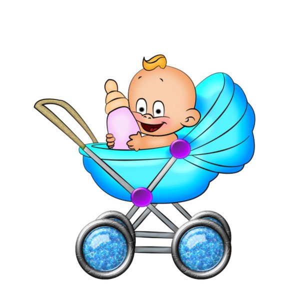 Детская коляска мультяшная