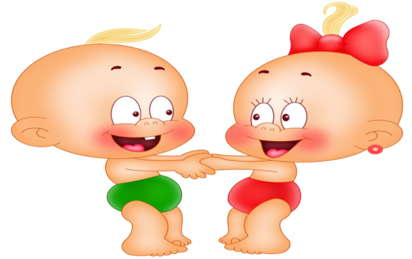 Карапузы мальчик и девочка