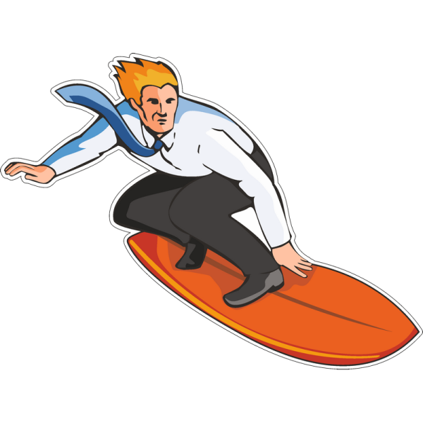 Серфер мультяшный