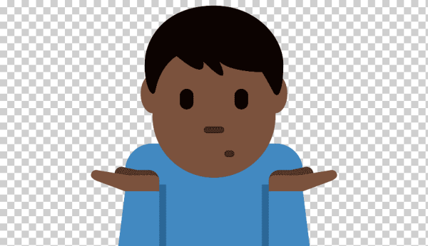 Смайлик пожимание плечами