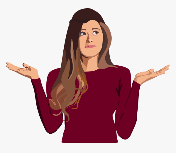 Человек пожимает плечами