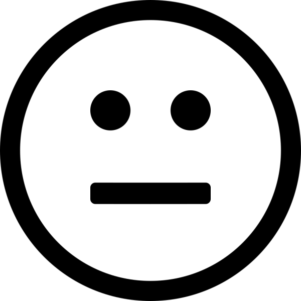 Нейтральный смайлик