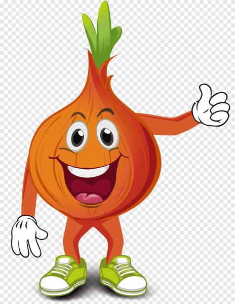 Веселые овощи лук