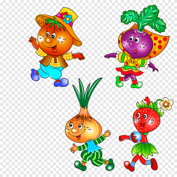 Мультяшные овощи