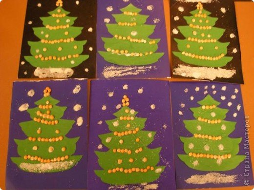 Аппликация на тему Рождество