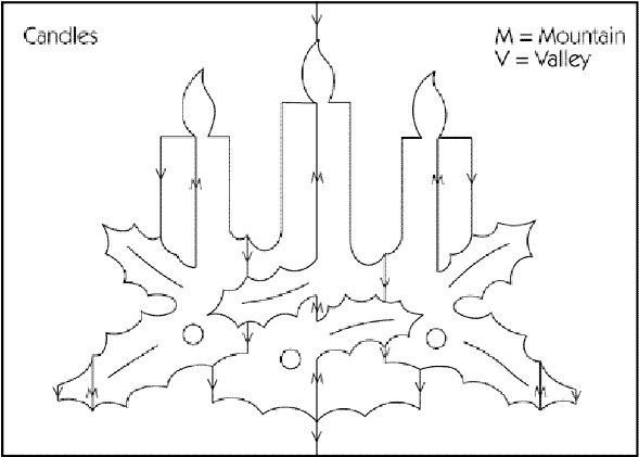 Объемные открытки схемы новогодние
