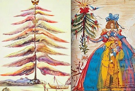 Сальвадор дали Рождественская открытка 1958
