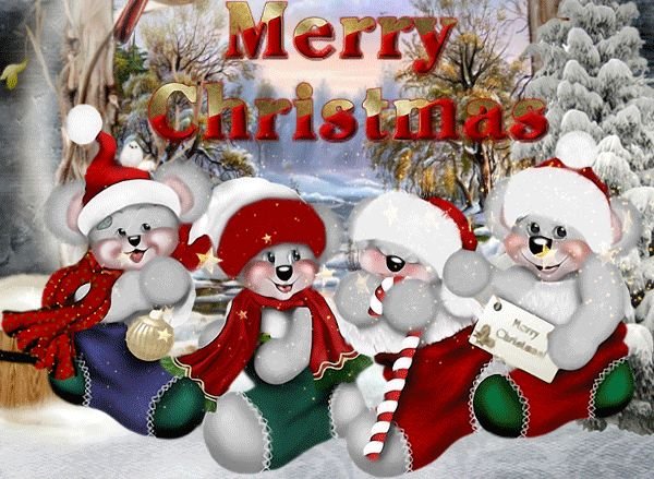 Merry Christmas открытки красивые