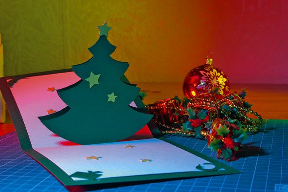 Поп ап открытки на новый год