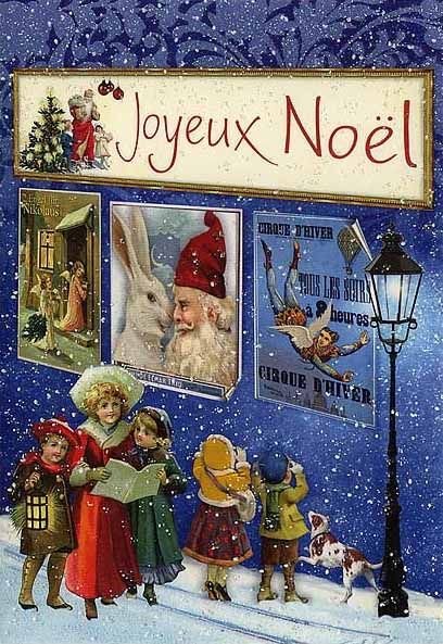Рождественская открытка Joyeux noel