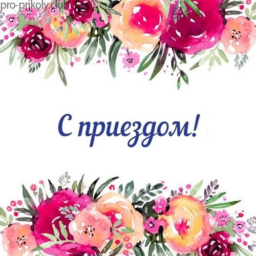 Пожелания с приездом