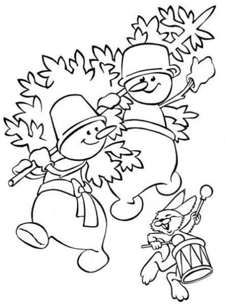 Новогодние открытки ссср раскраски (47 фото)