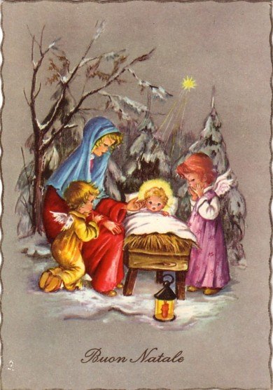 Открытки с Рождеством католическим на итальянском