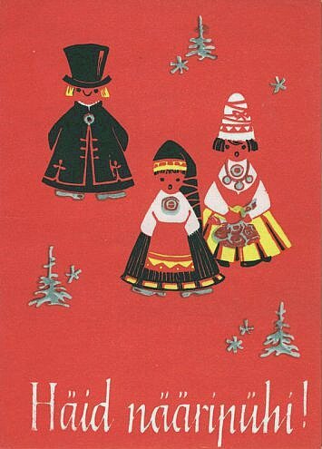 Эстонские Рождественские открытки