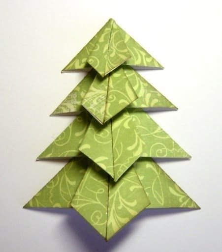 Елка аппликация объемная