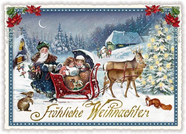 Frohe Weihnachten открытки
