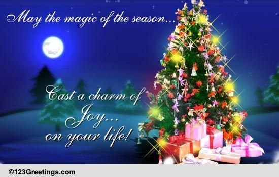 Открытка Новогодняя на болгарском языке