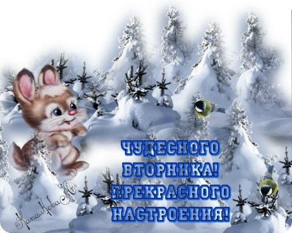 Открытки зимний вторник