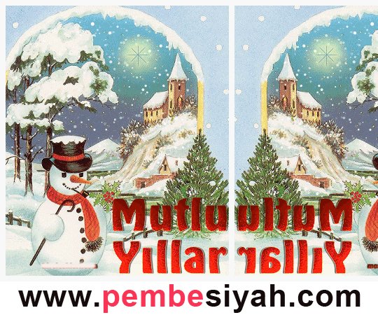 Новогодняя открытка на азербайджанском