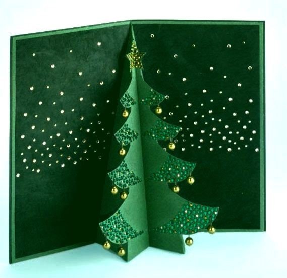 Объемная Новогодняя открытка