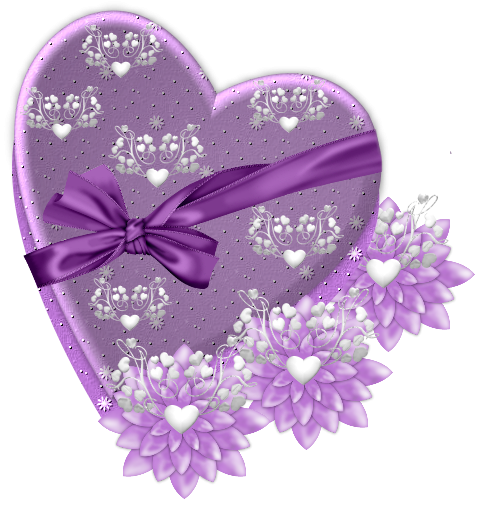 Фиолетовая валентинка