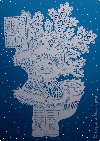 Новогодние открытки для вырезания из бумаги