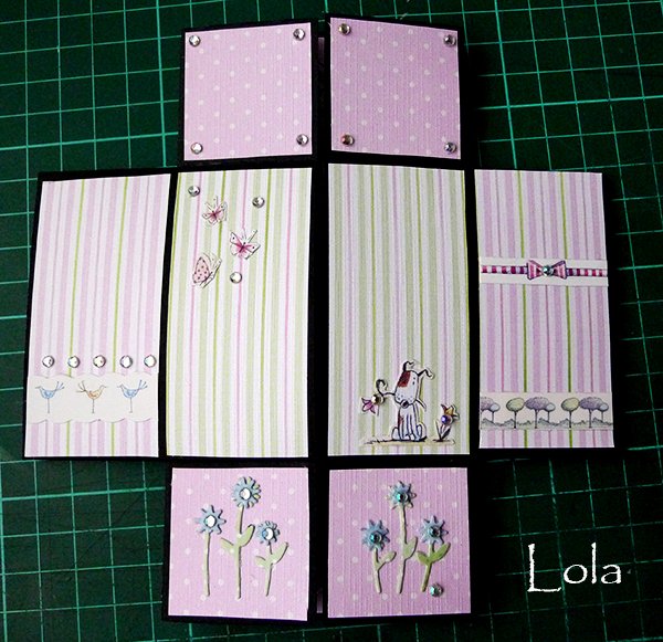 Бесконечная открытка из бумаги