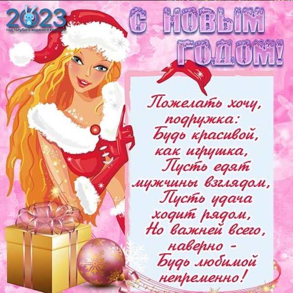 С новым годом подруга