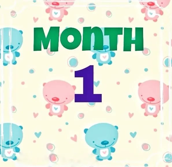 1 Месяц мальчику