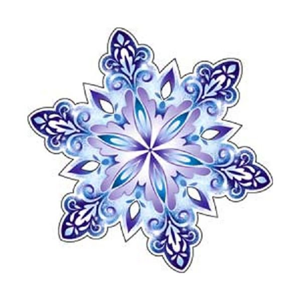 Снежинка открытка