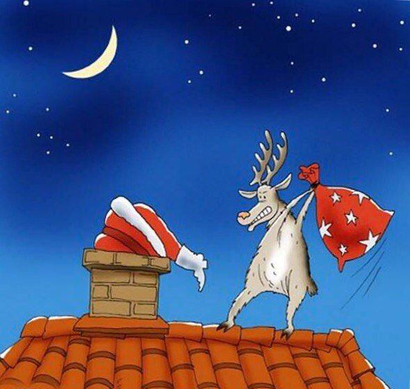 Прикольные пожелания счастливого Рождества