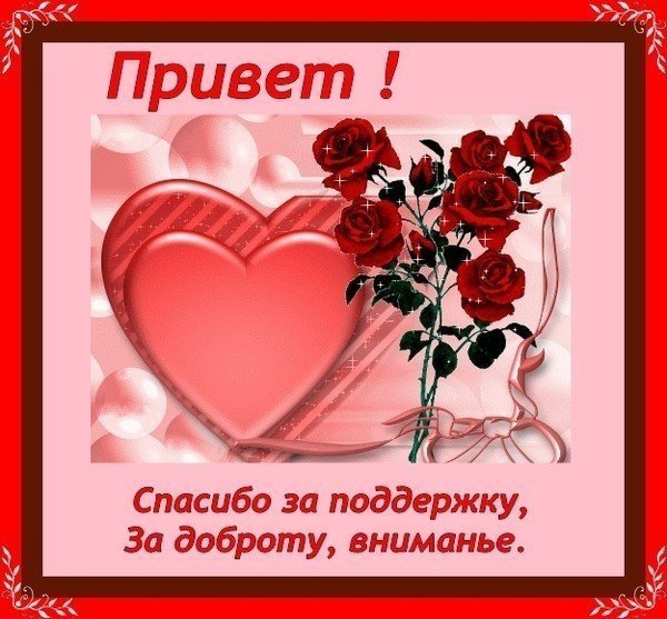 Спасибо за доброту и внимание