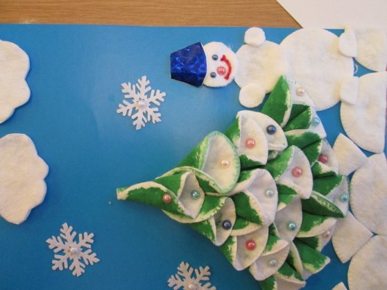 Зимняя аппликация