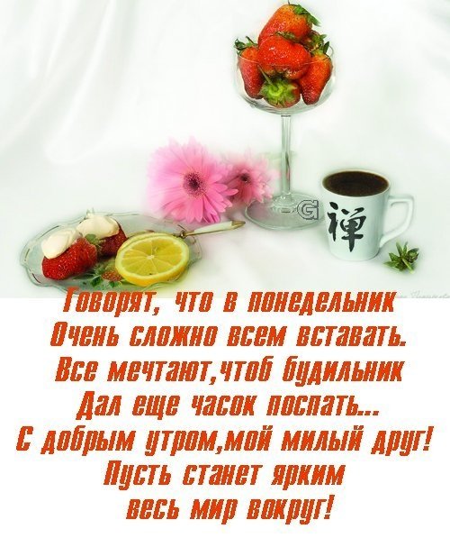 Стих про понедельник