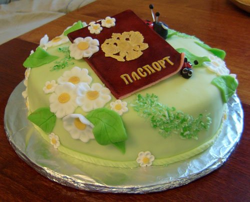 Торт на 14 лет девочке с паспортом