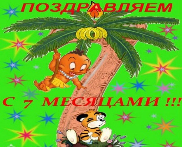 7 Месяцев открытка