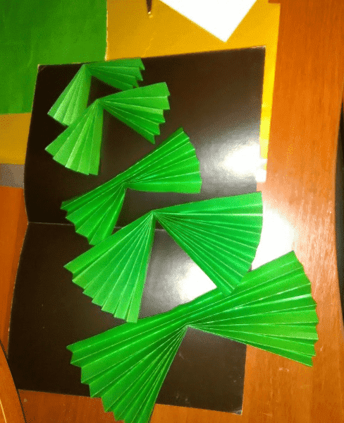 Обьемная река из бумаги