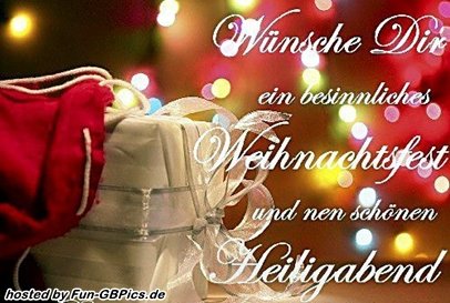 Heiligabend открытки с поздравлением