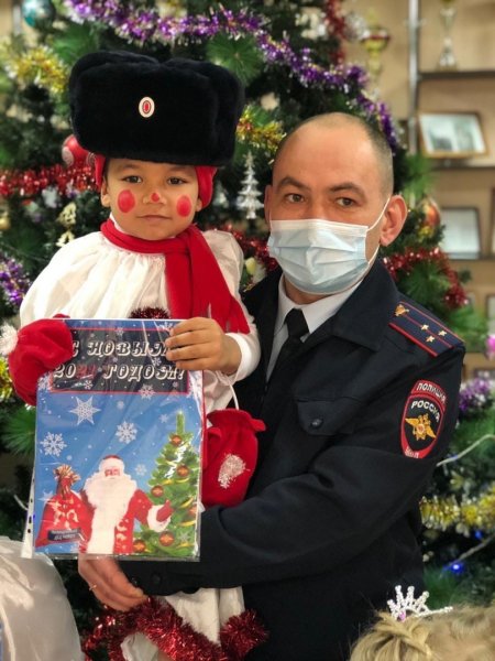 Дед Мороз ГАИ рисунок