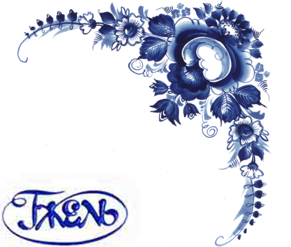 Орнамент в стиле Гжель