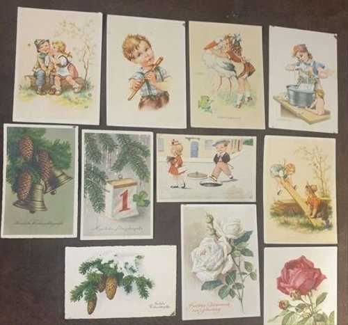 Открытки с новым годом с новым счастьем ГДР