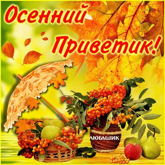 Открытки теплой осени красивые