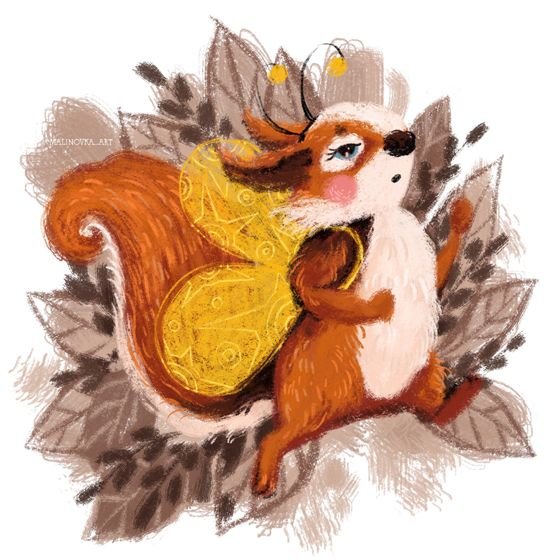 Открытки с белочкой